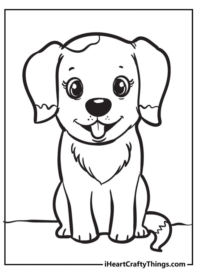 60 Printable Coloring Pages Puppies 3