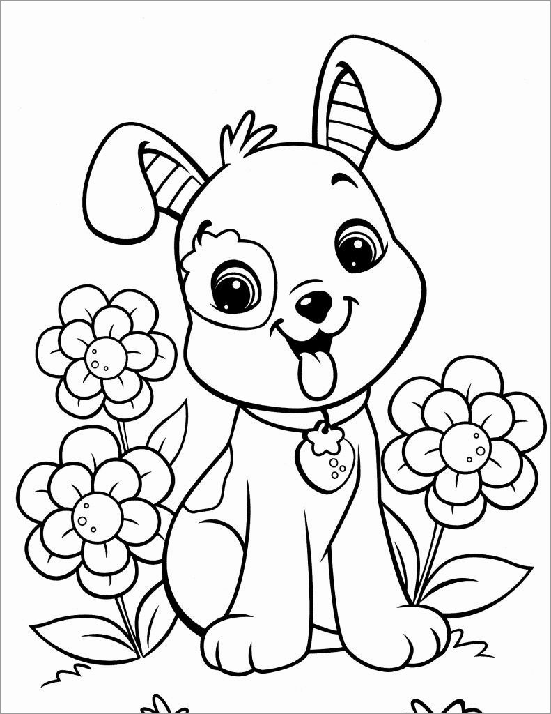 60 Printable Coloring Pages Puppies 42