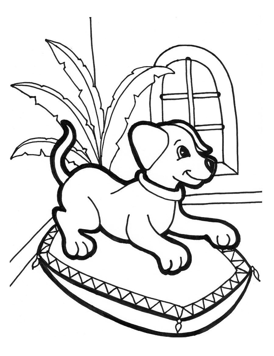 60 Printable Coloring Pages Puppies 50