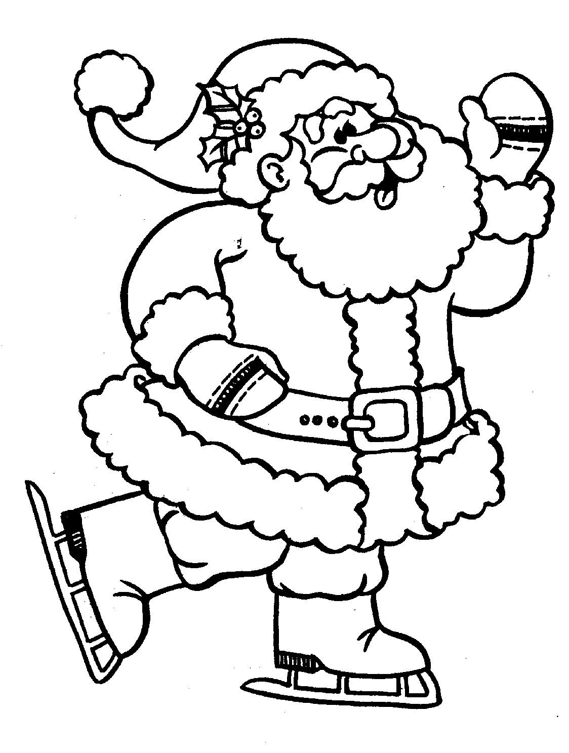 60 Printable Free Santa Coloring Pages 2