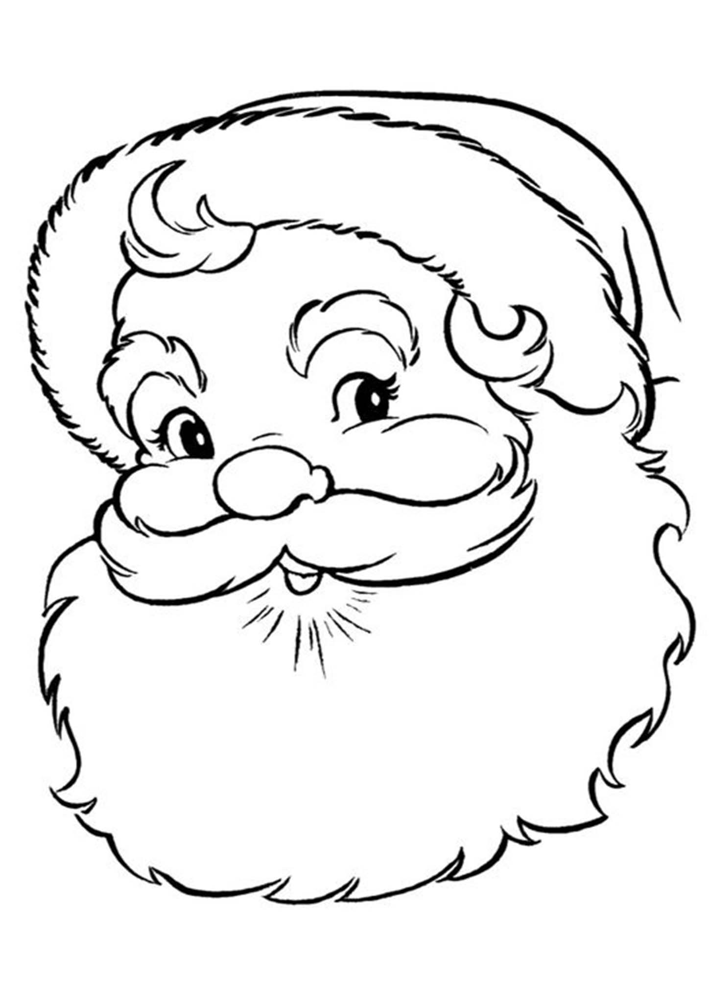 60 Printable Free Santa Coloring Pages 24