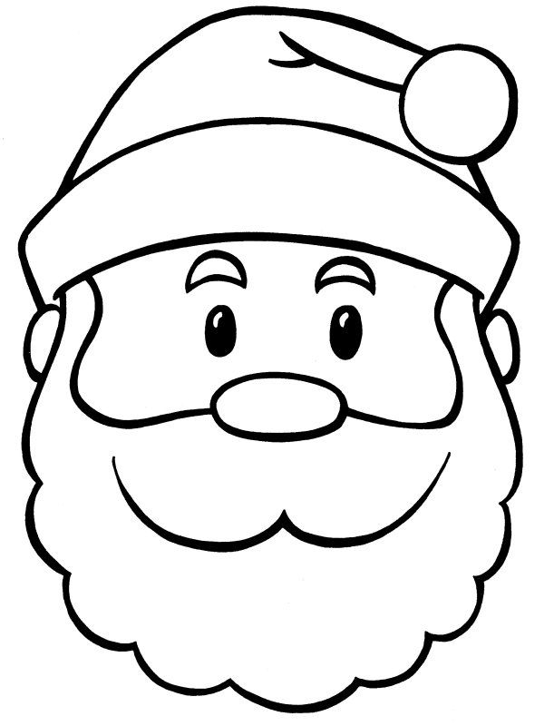 60 Printable Free Santa Coloring Pages 30