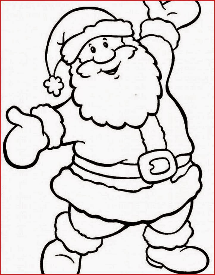 60 Printable Free Santa Coloring Pages 36