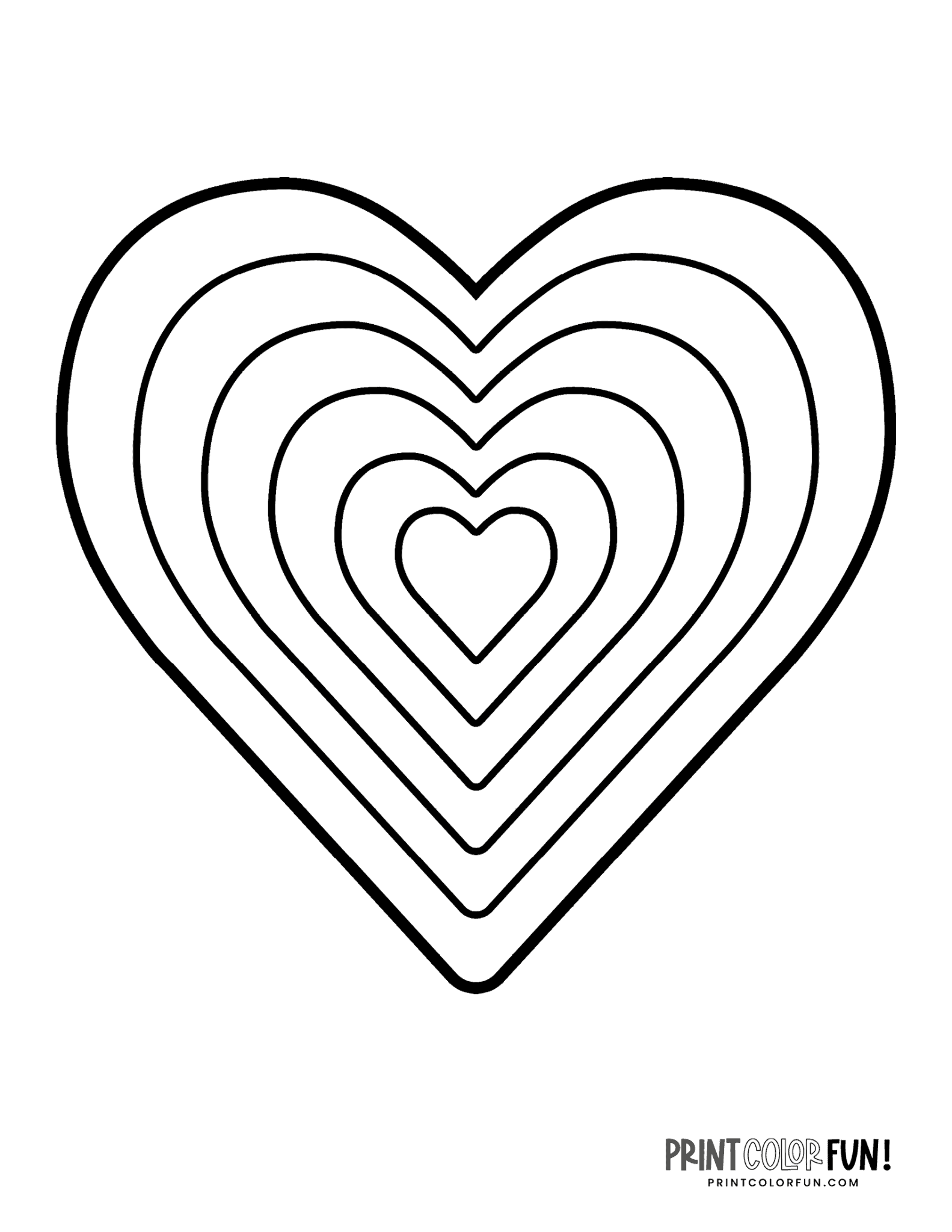 60 Printable Heart Coloring Picture 24