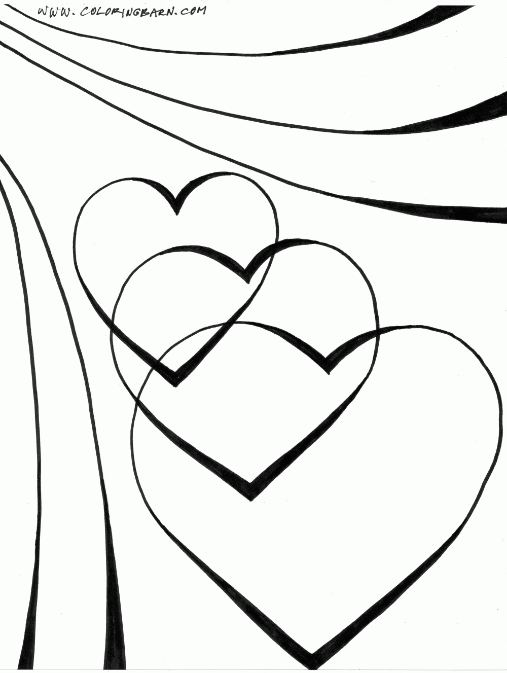 60 Printable Heart Coloring Picture 31