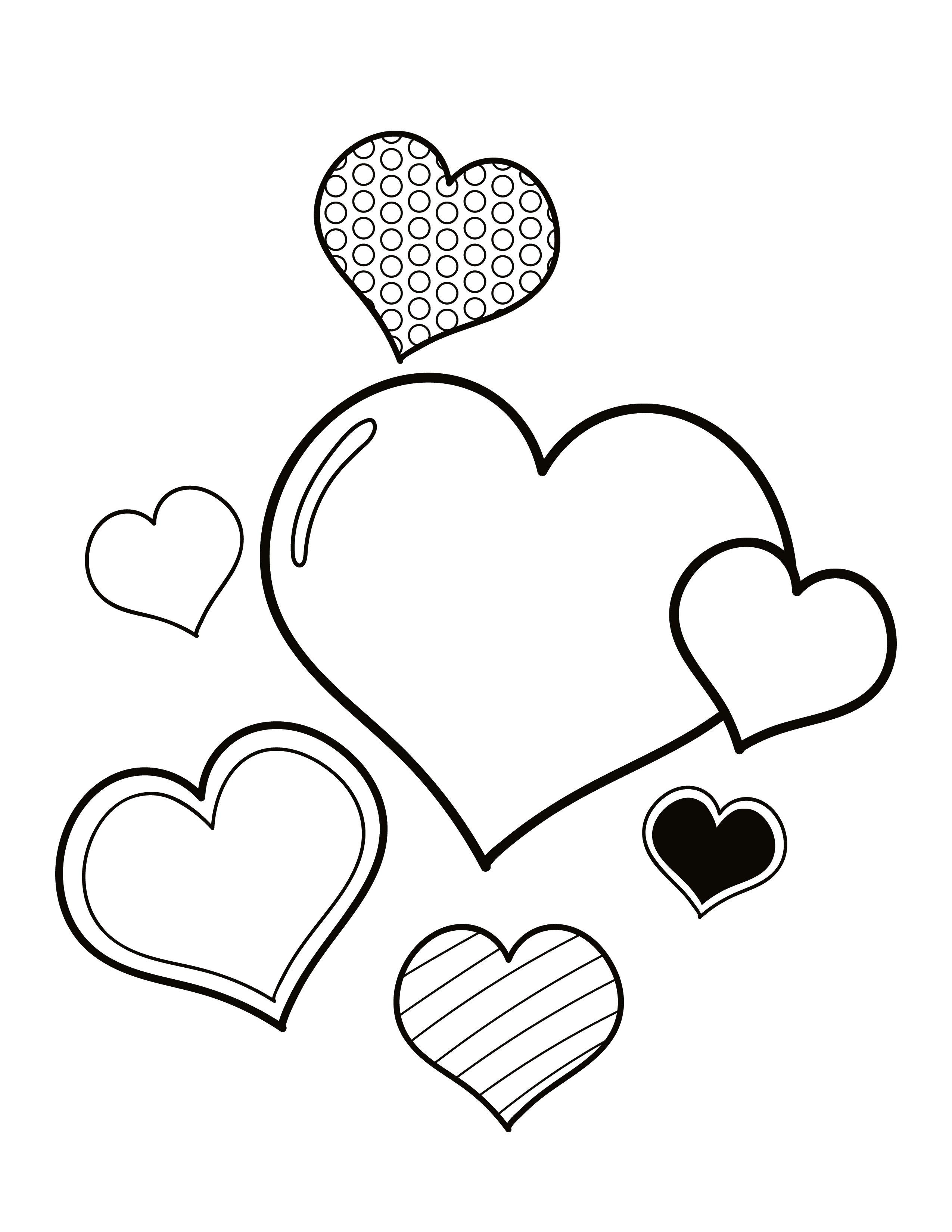 60 Printable Heart Coloring Picture 34