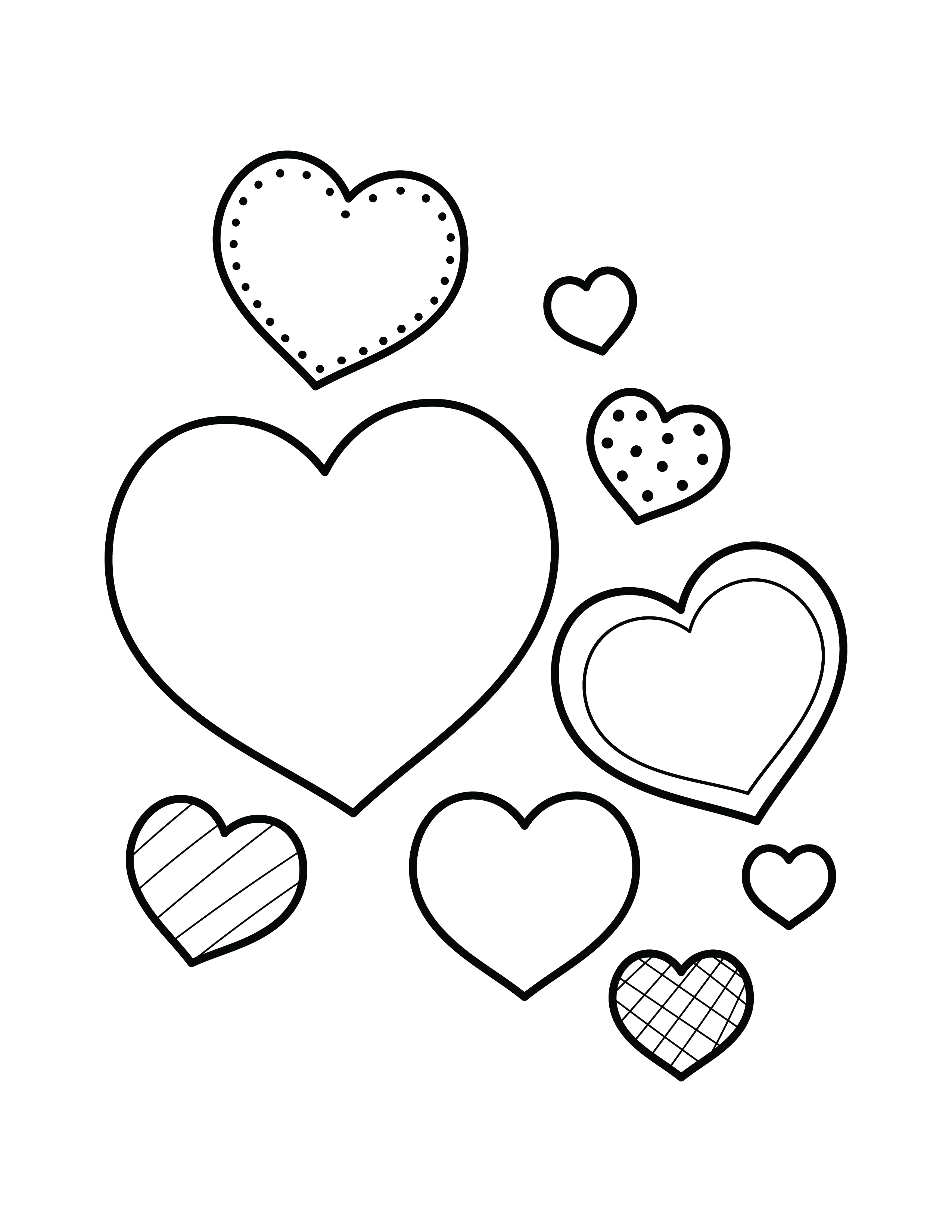 60 Printable Heart Coloring Picture 37