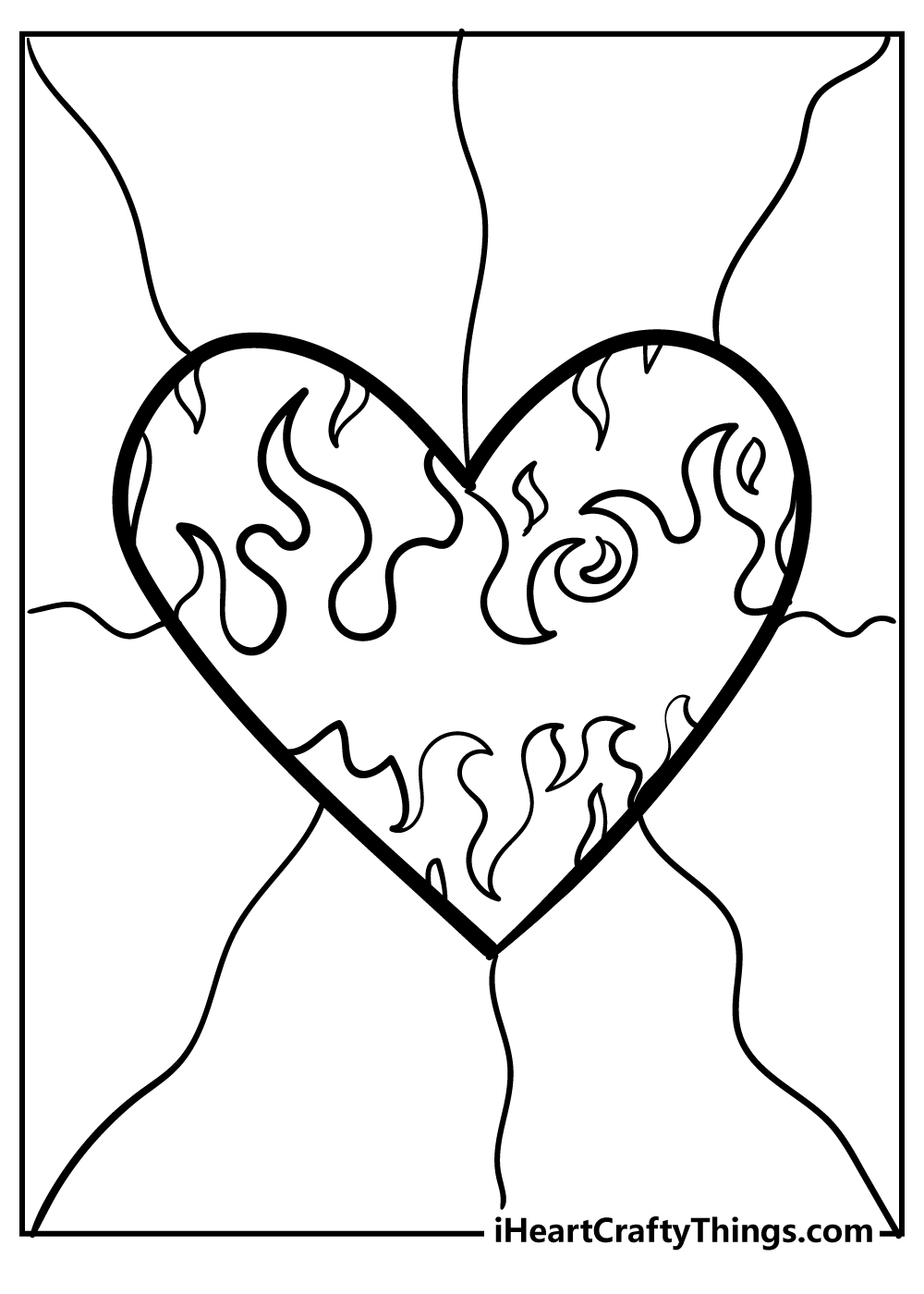 60 Printable Heart Coloring Picture 45