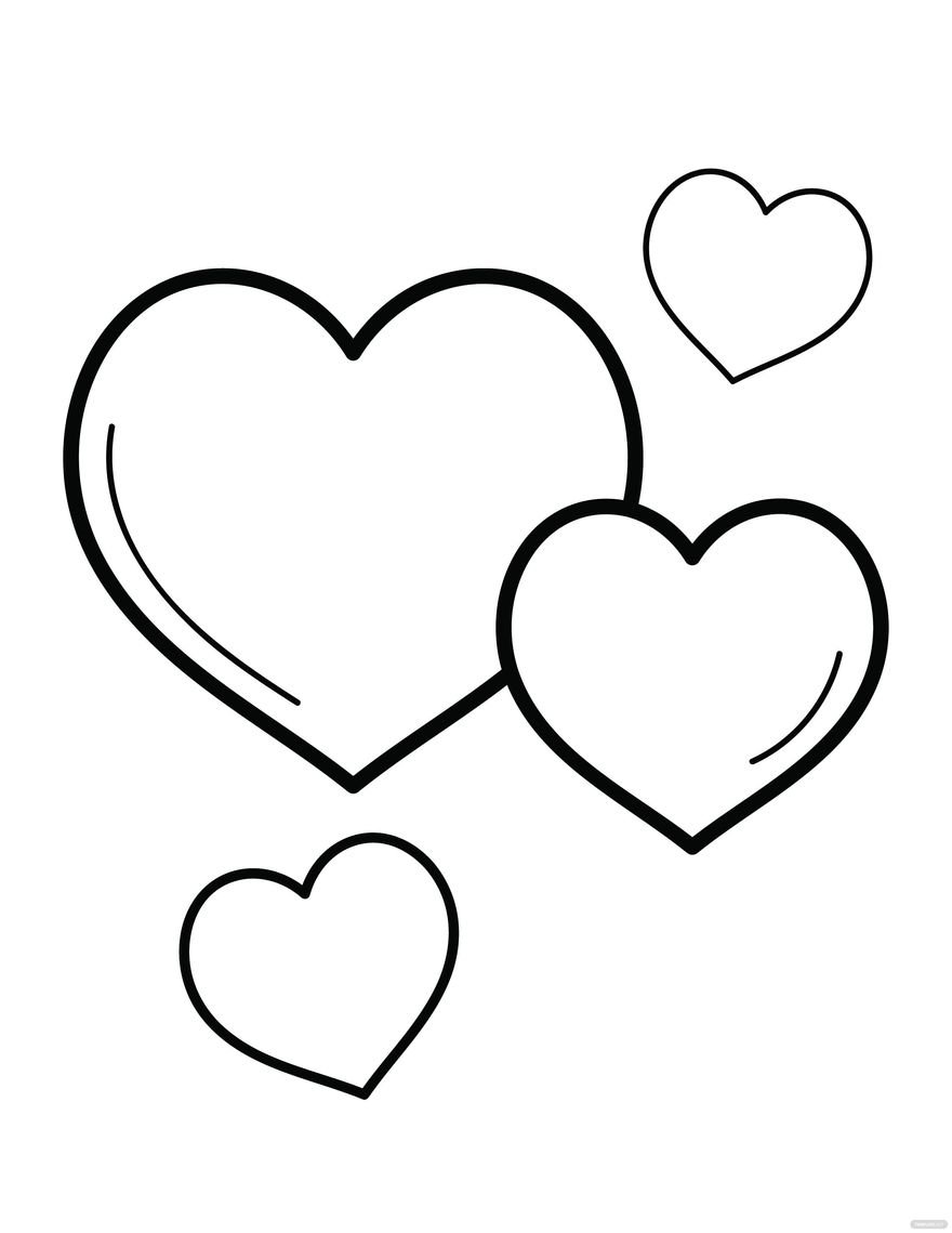 60 Printable Heart Coloring Picture 49