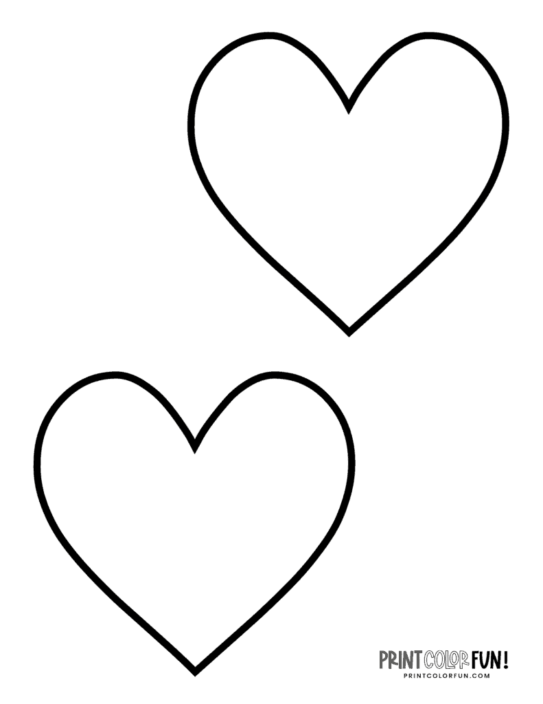 60 Printable Heart Coloring Picture 6