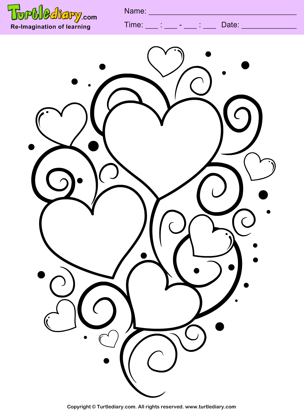 60 Printable Heart Coloring Picture 61