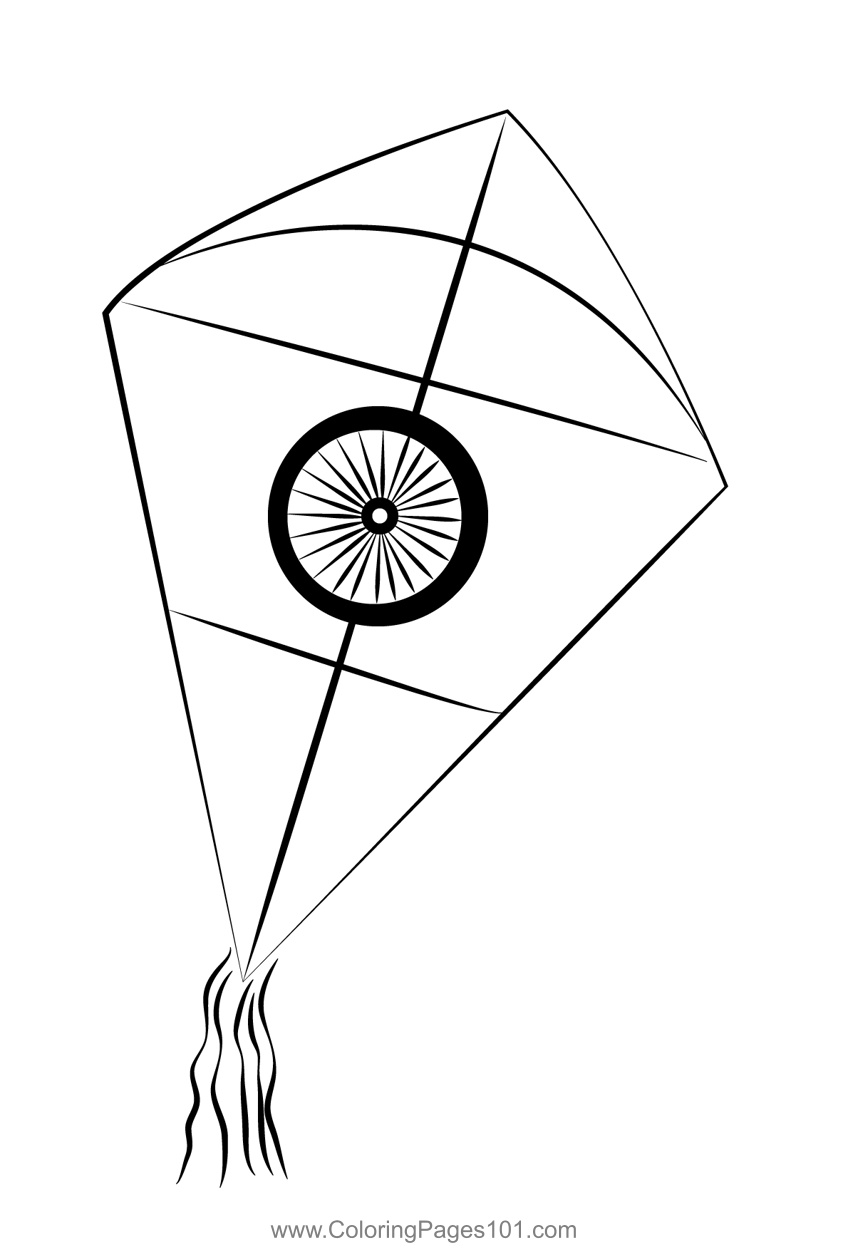 60 Printable Kite Coloring Pages 10