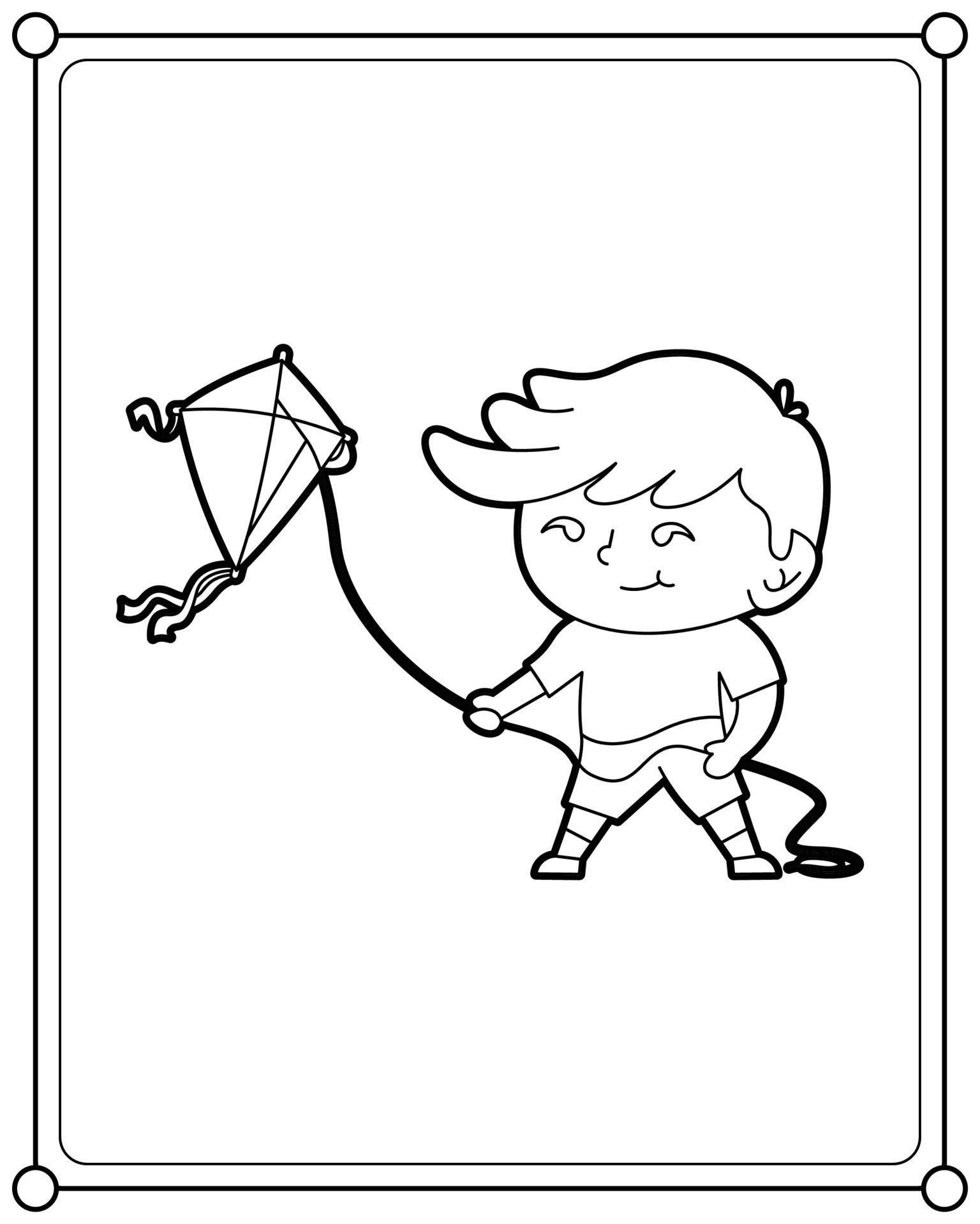 60 Printable Kite Coloring Pages 12