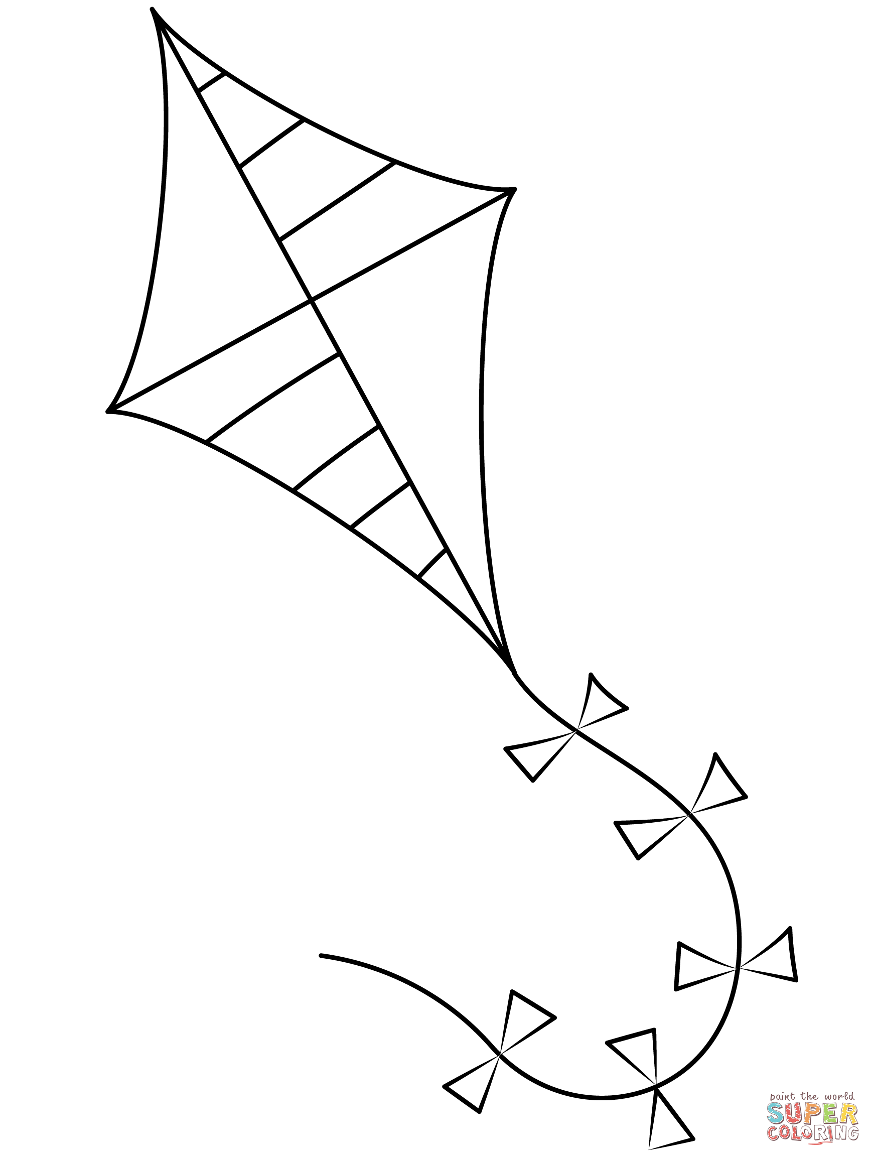 60 Printable Kite Coloring Pages 15