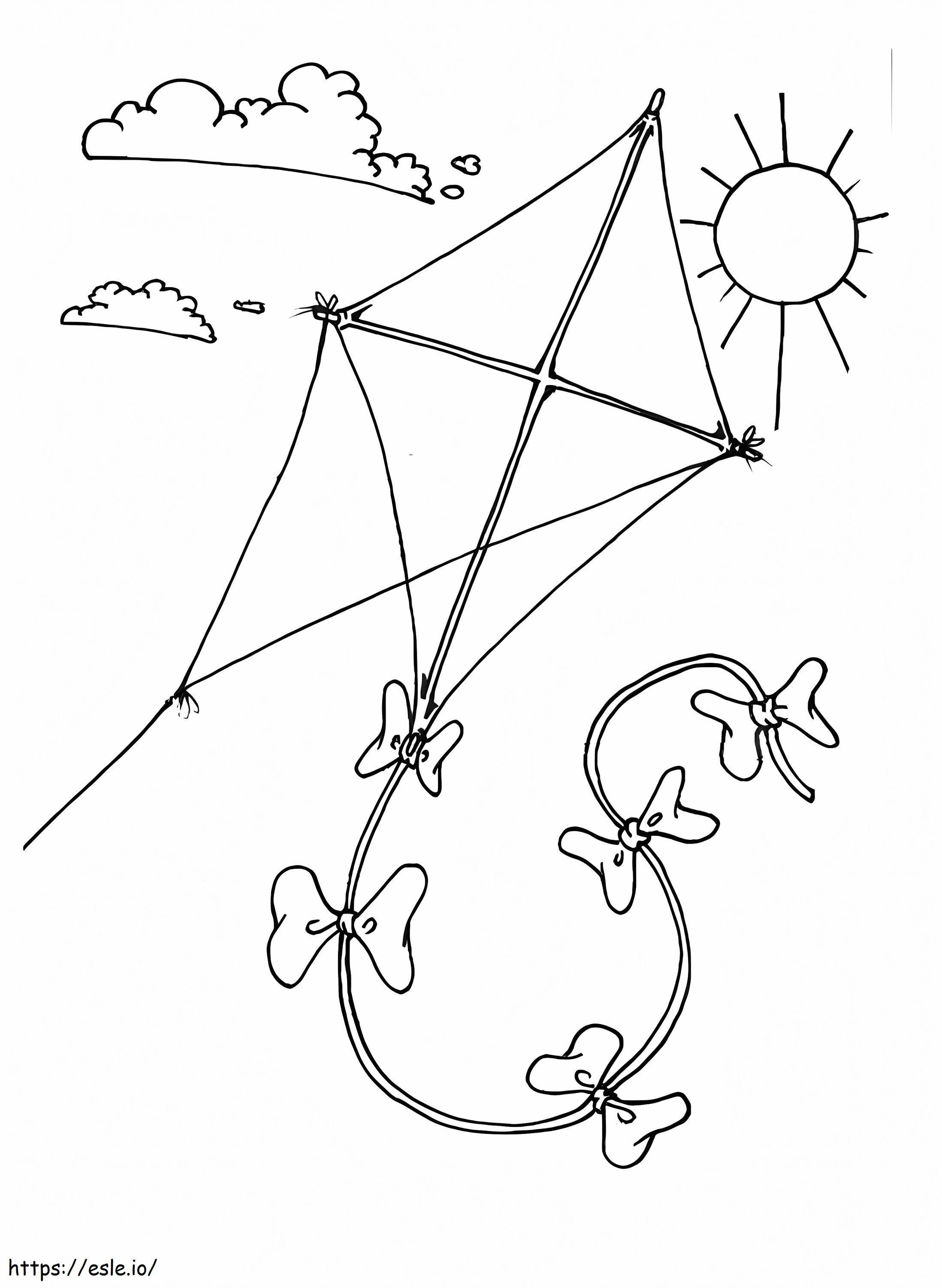 60 Printable Kite Coloring Pages 20