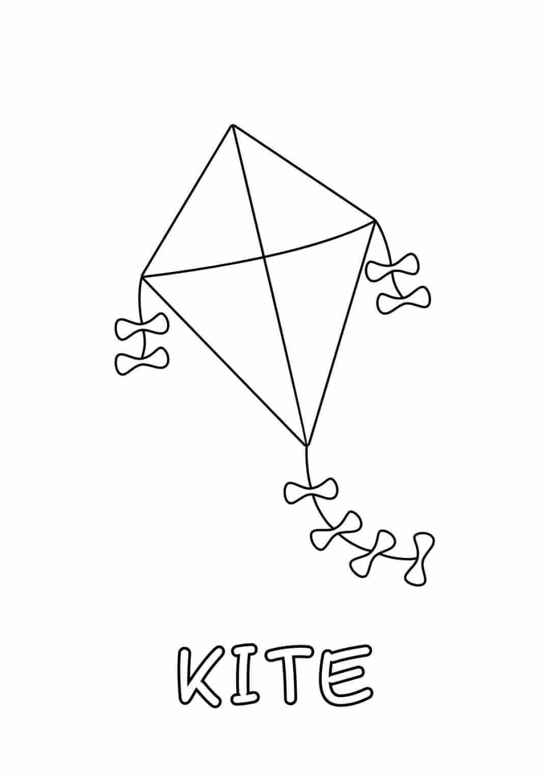 60 Printable Kite Coloring Pages 3