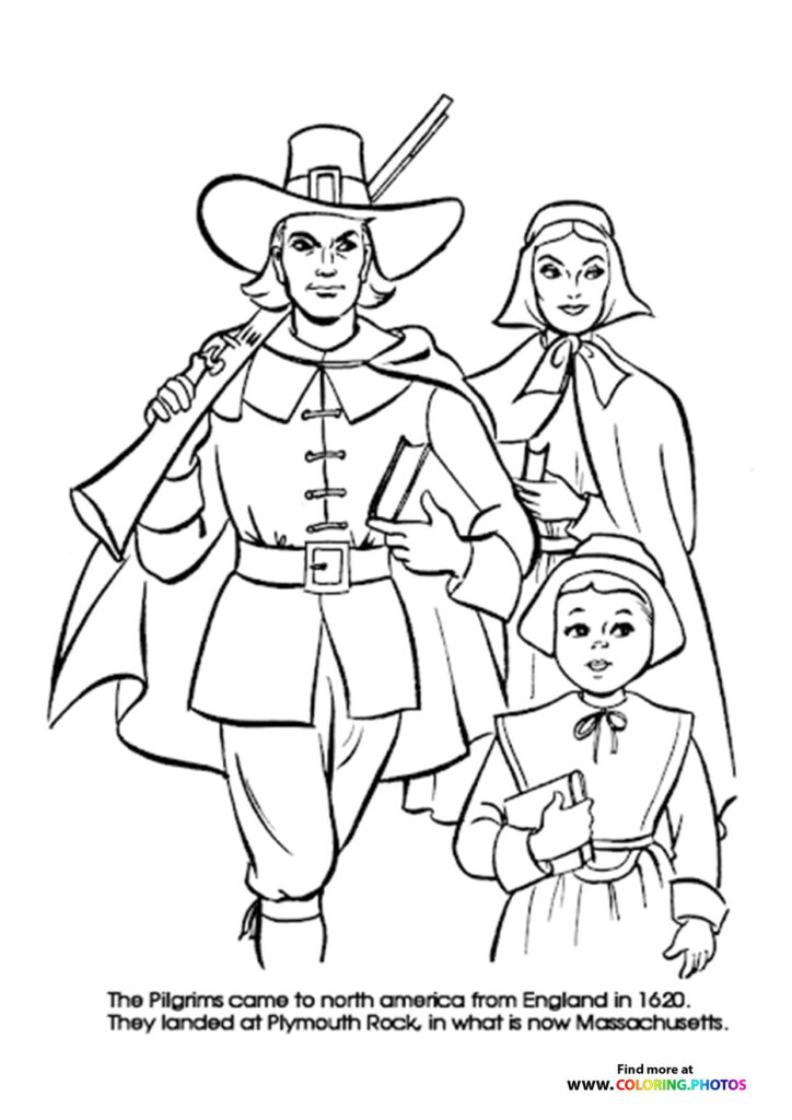 60 Printable Pilgrims Coloring Pages 21