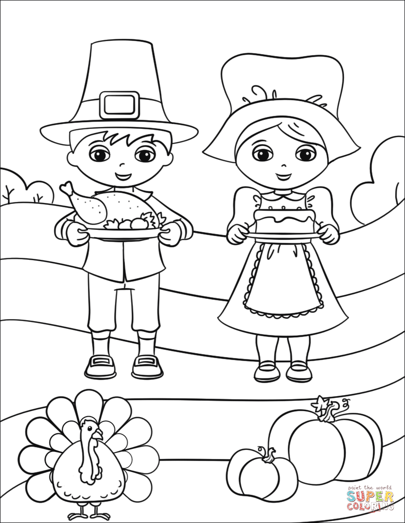 60 Printable Pilgrims Coloring Pages 3