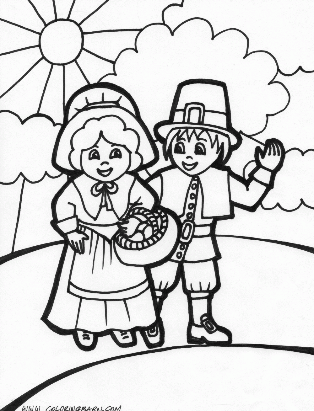 60 Printable Pilgrims Coloring Pages 37