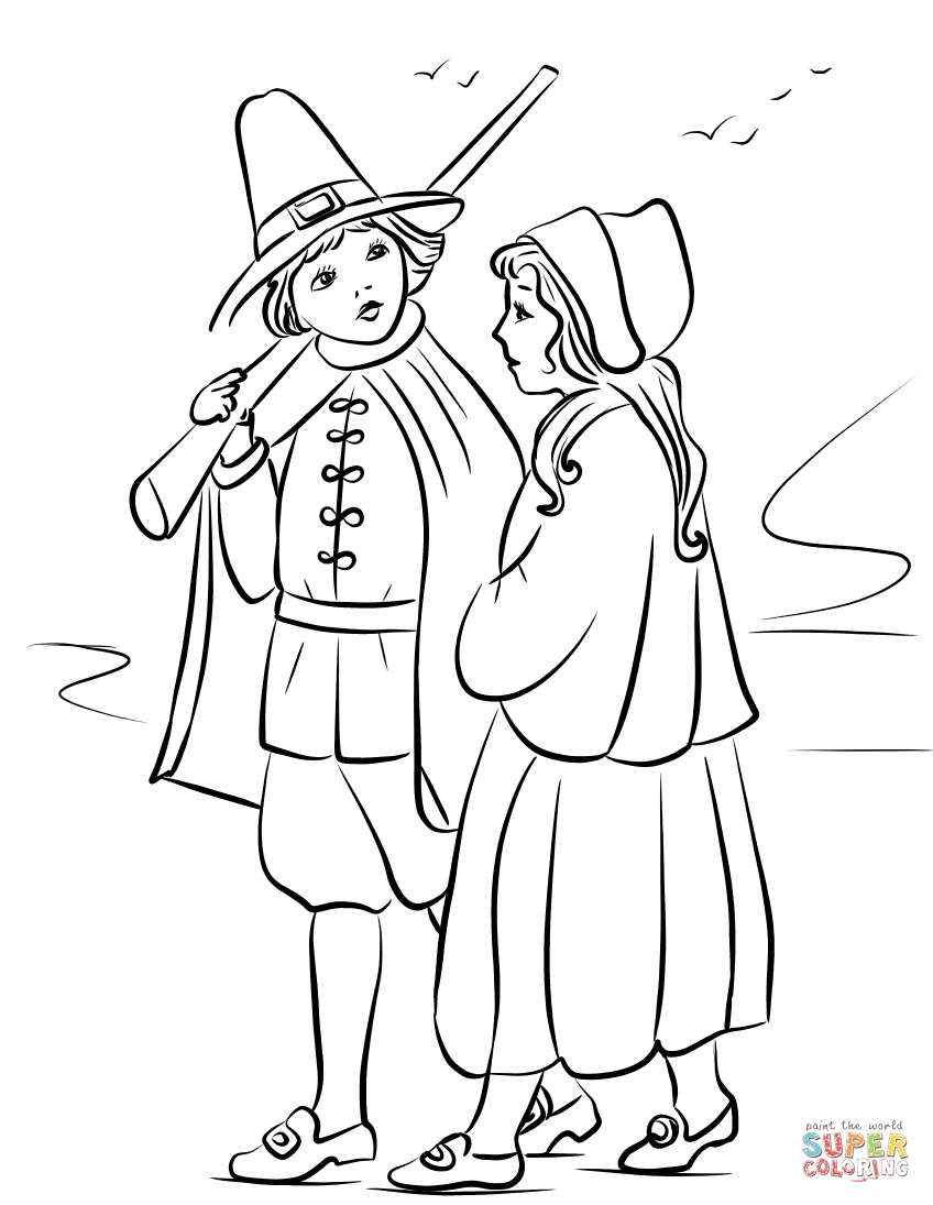 60 Printable Pilgrims Coloring Pages 48