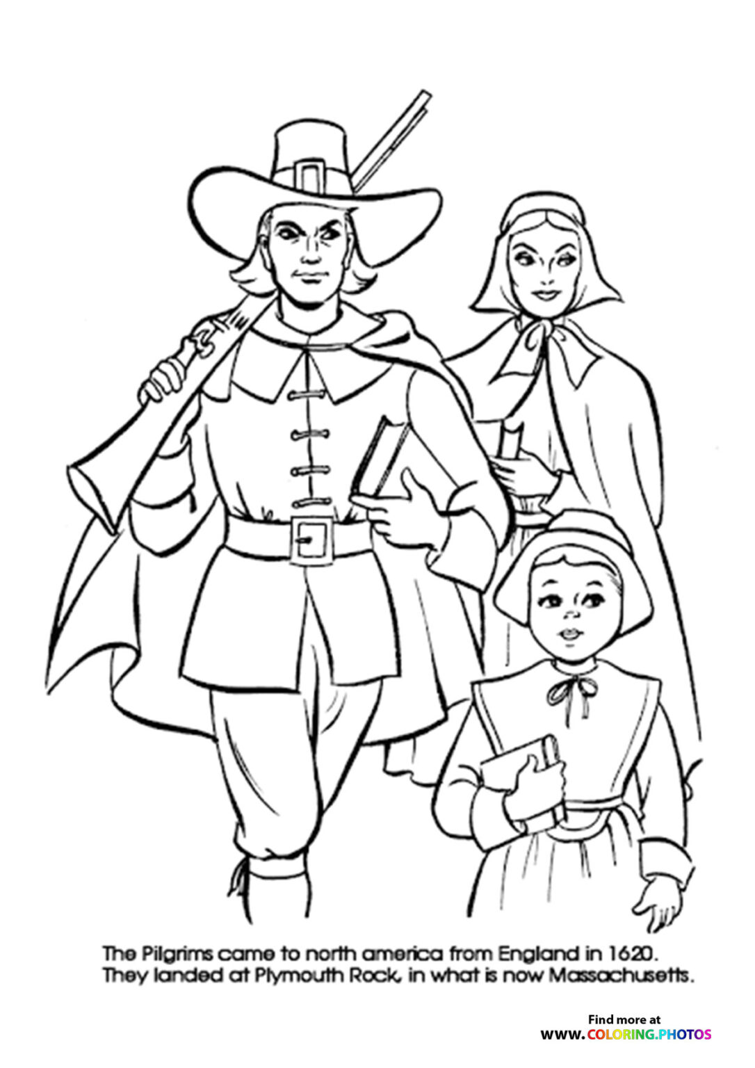 60 Printable Pilgrims Coloring Pages 5