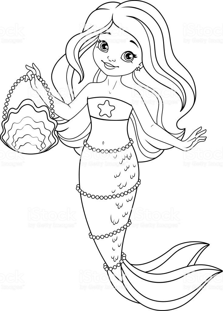 60 Printable Pretty Mermaid Coloring Pages 35