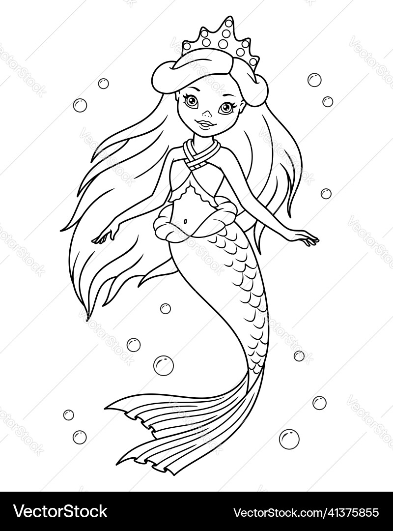 60 Printable Pretty Mermaid Coloring Pages 36