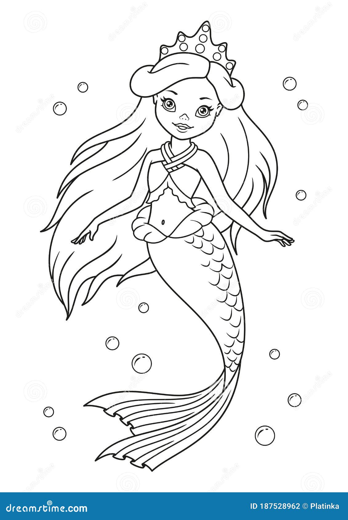 60 Printable Pretty Mermaid Coloring Pages 38