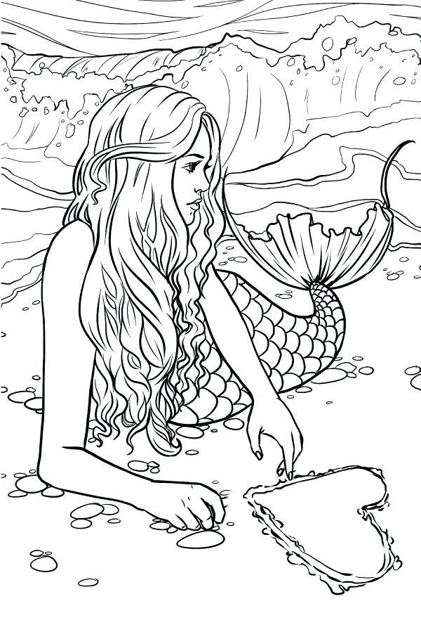 60 Printable Pretty Mermaid Coloring Pages 59