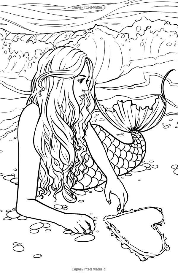 60 Printable Pretty Mermaid Coloring Pages 6