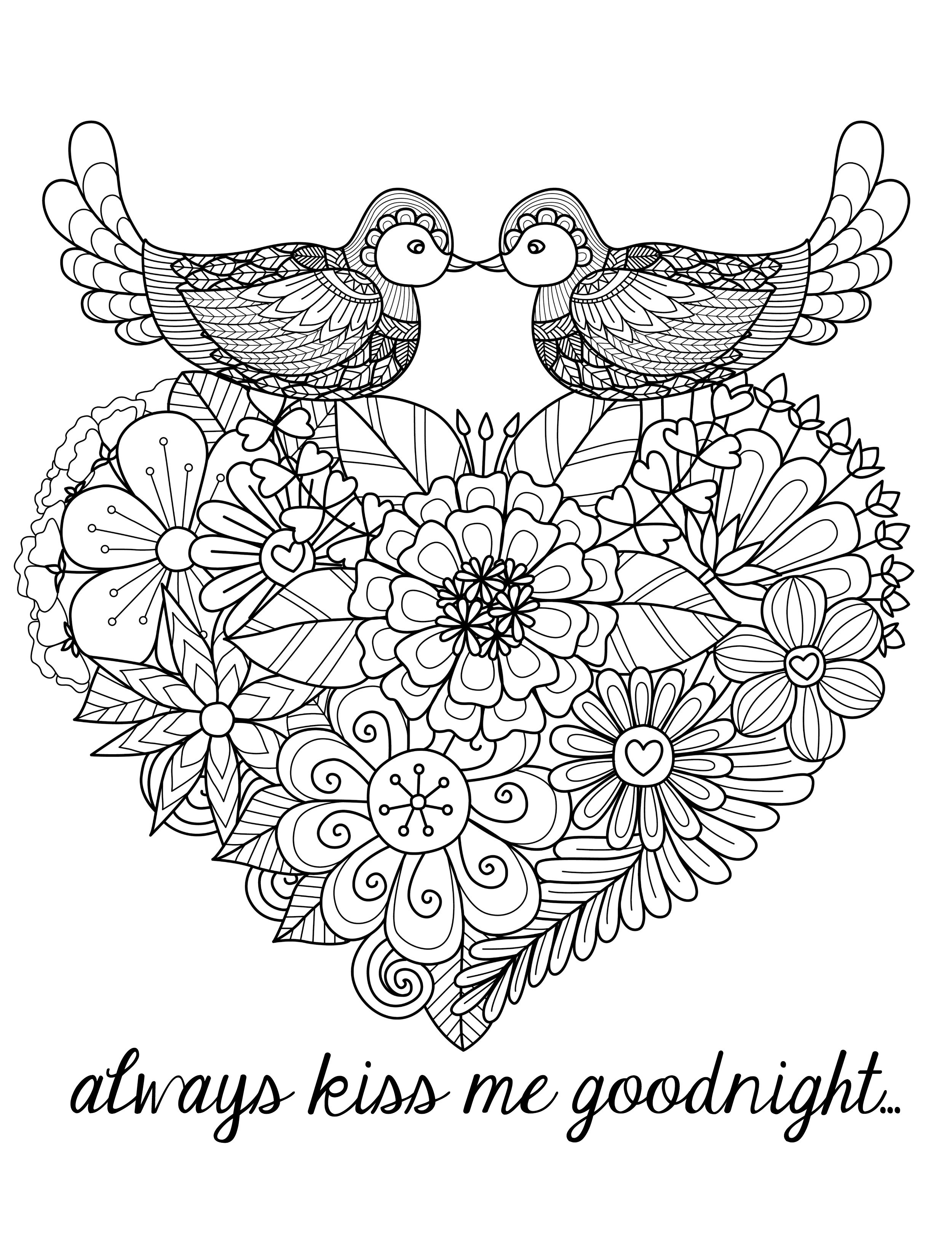 60 Printable Valentine Day Coloring 10