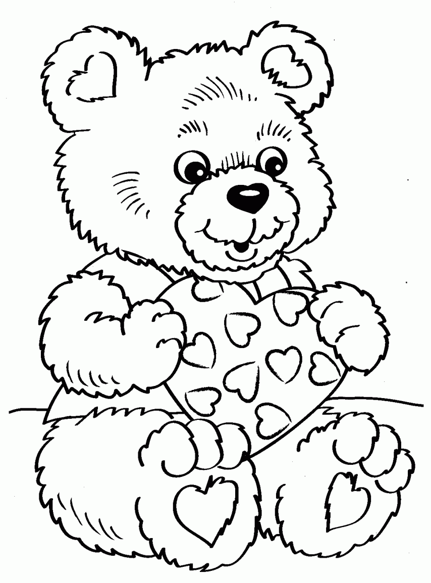 60 Printable Valentine Day Coloring 11