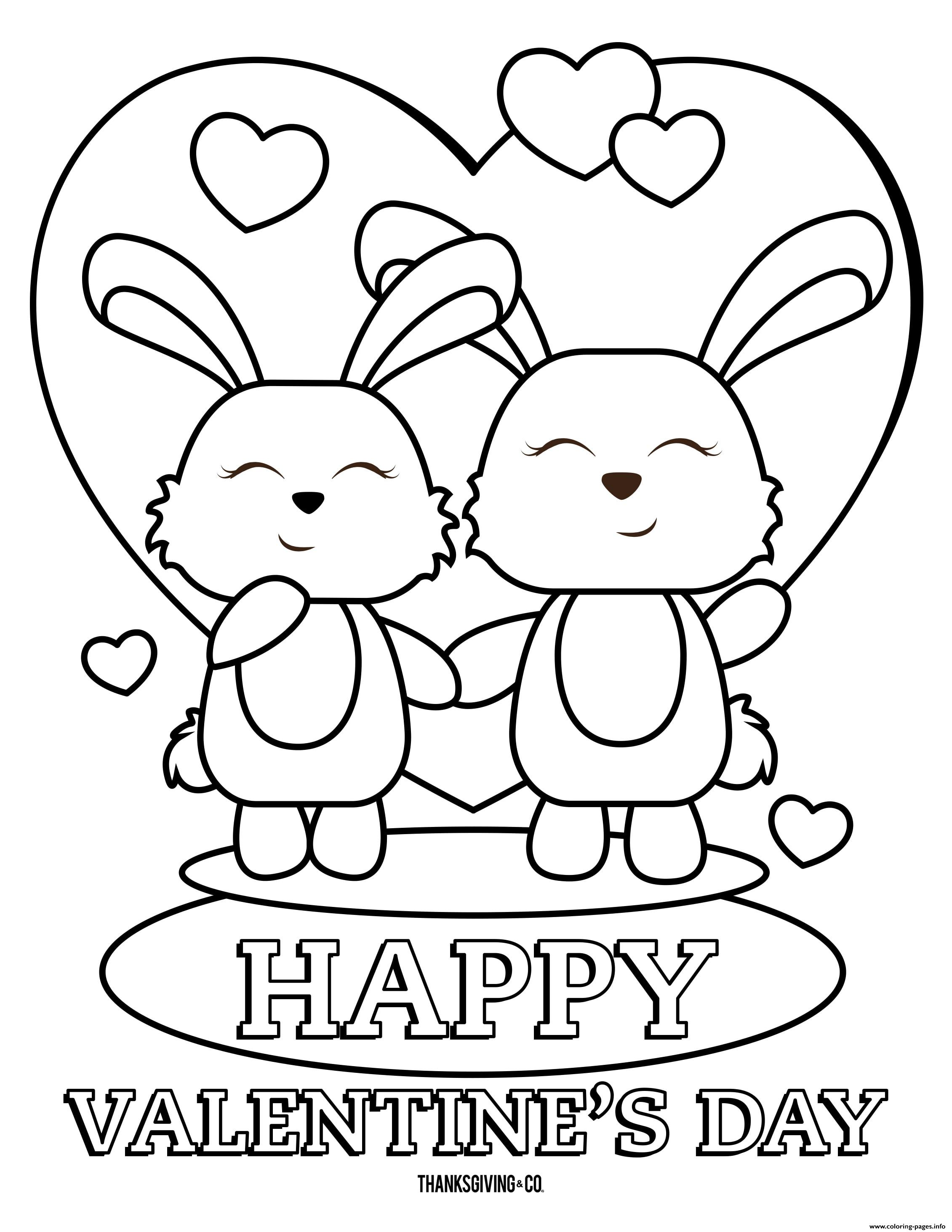 60 Printable Valentine Day Coloring 12