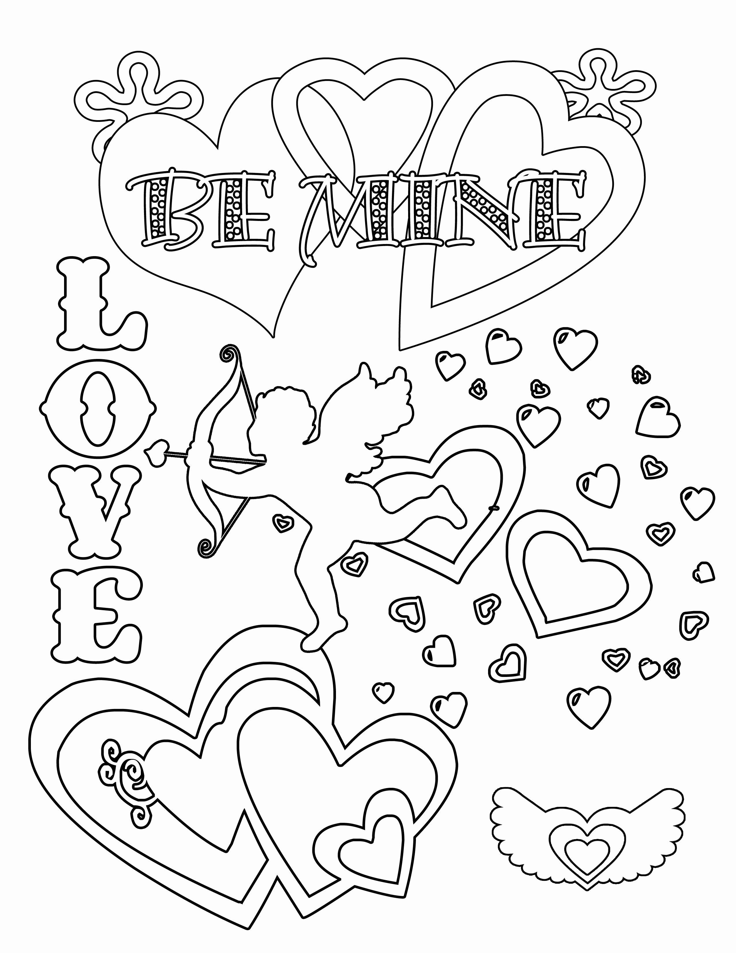 60 Printable Valentine Day Coloring 15