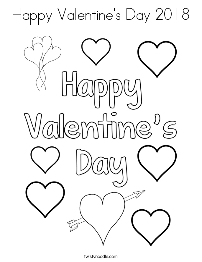 60 Printable Valentine Day Coloring 23