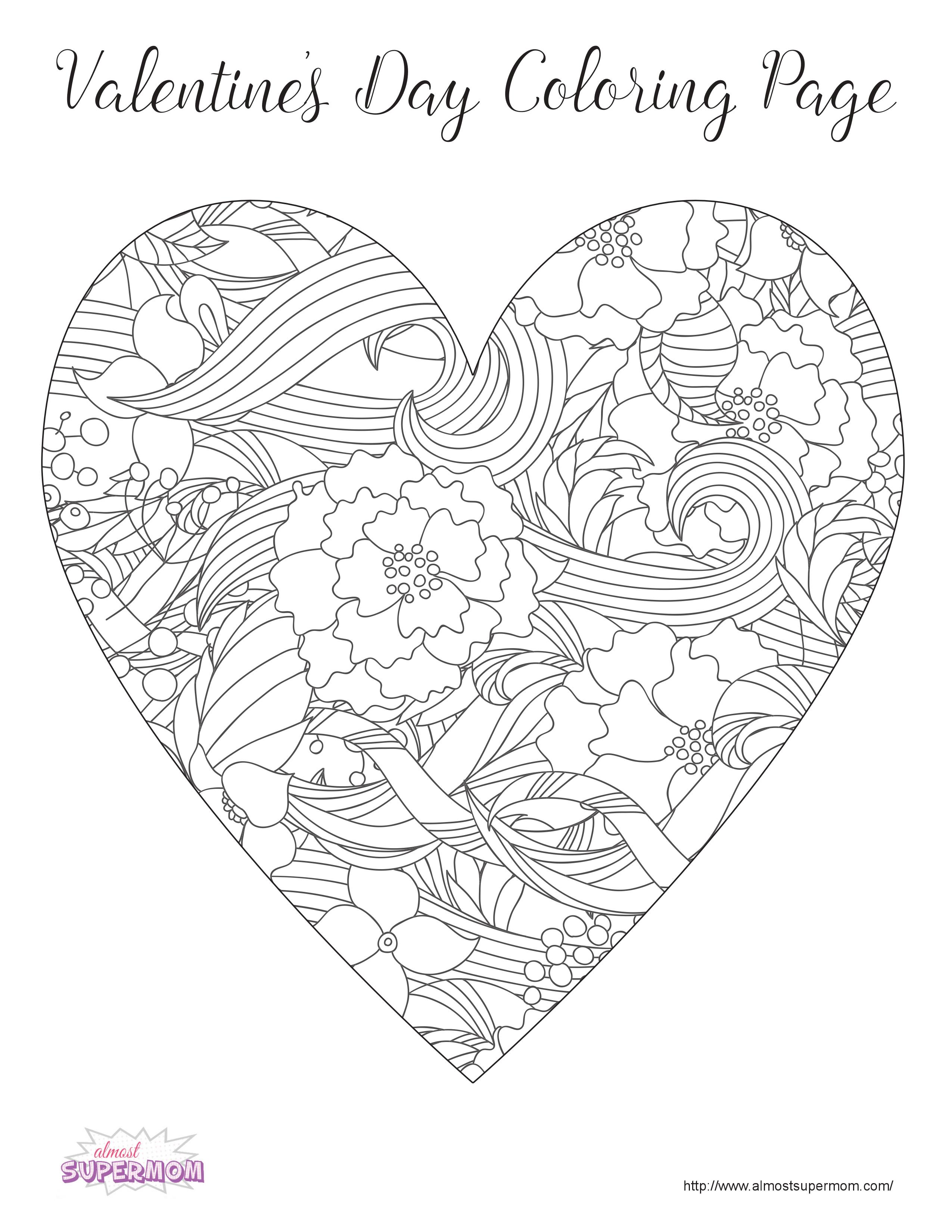 60 Printable Valentine Day Coloring 24