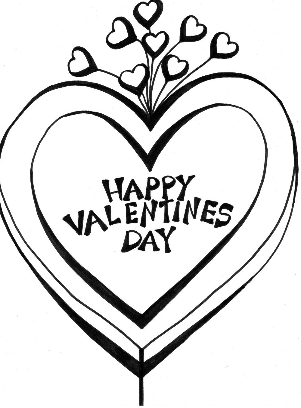 60 Printable Valentine Day Coloring 26