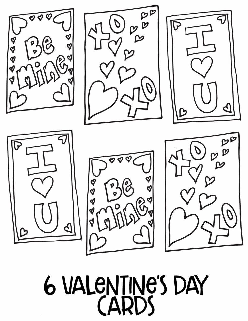 60 Printable Valentine Day Coloring 27