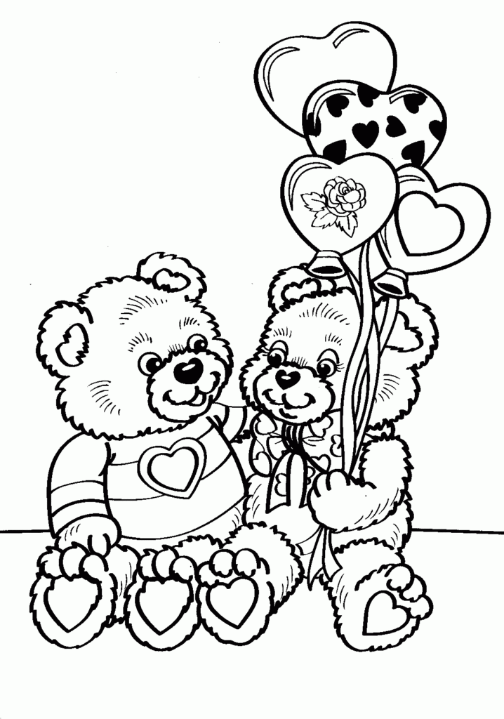 60 Printable Valentine Day Coloring 30