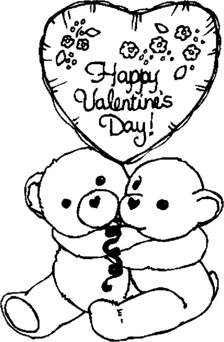 60 Printable Valentine Day Coloring 33