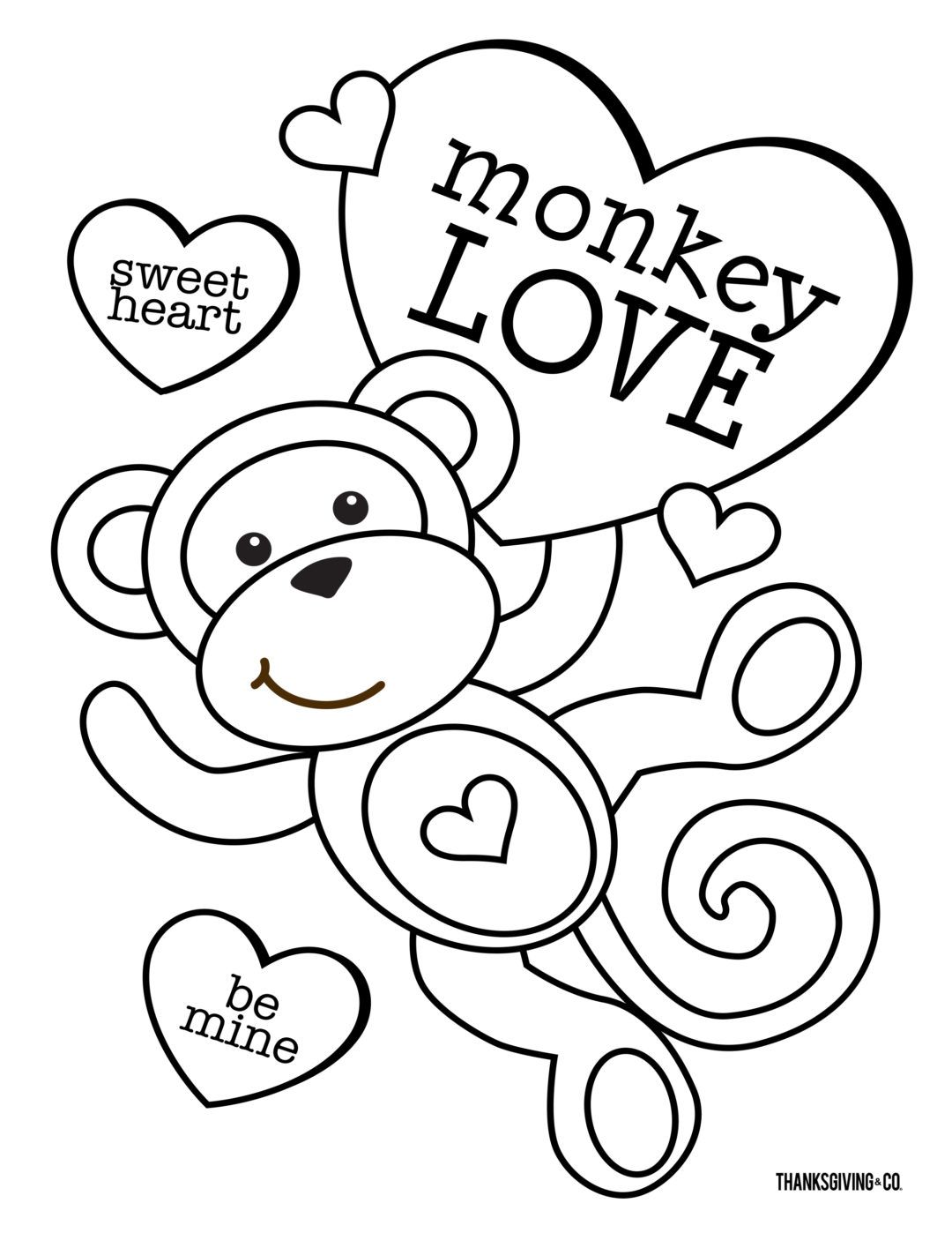 60 Printable Valentine Day Coloring 42