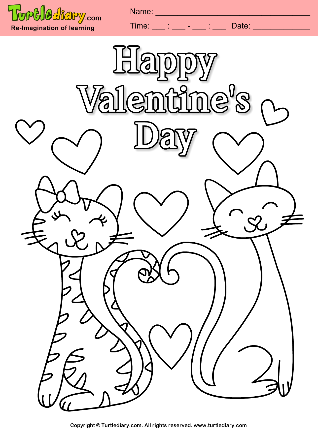 60 Printable Valentine Day Coloring 43