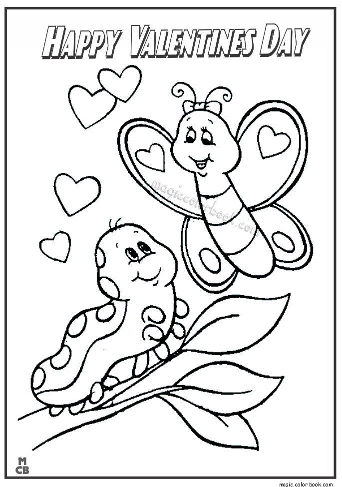 60 Printable Valentine Day Coloring 48