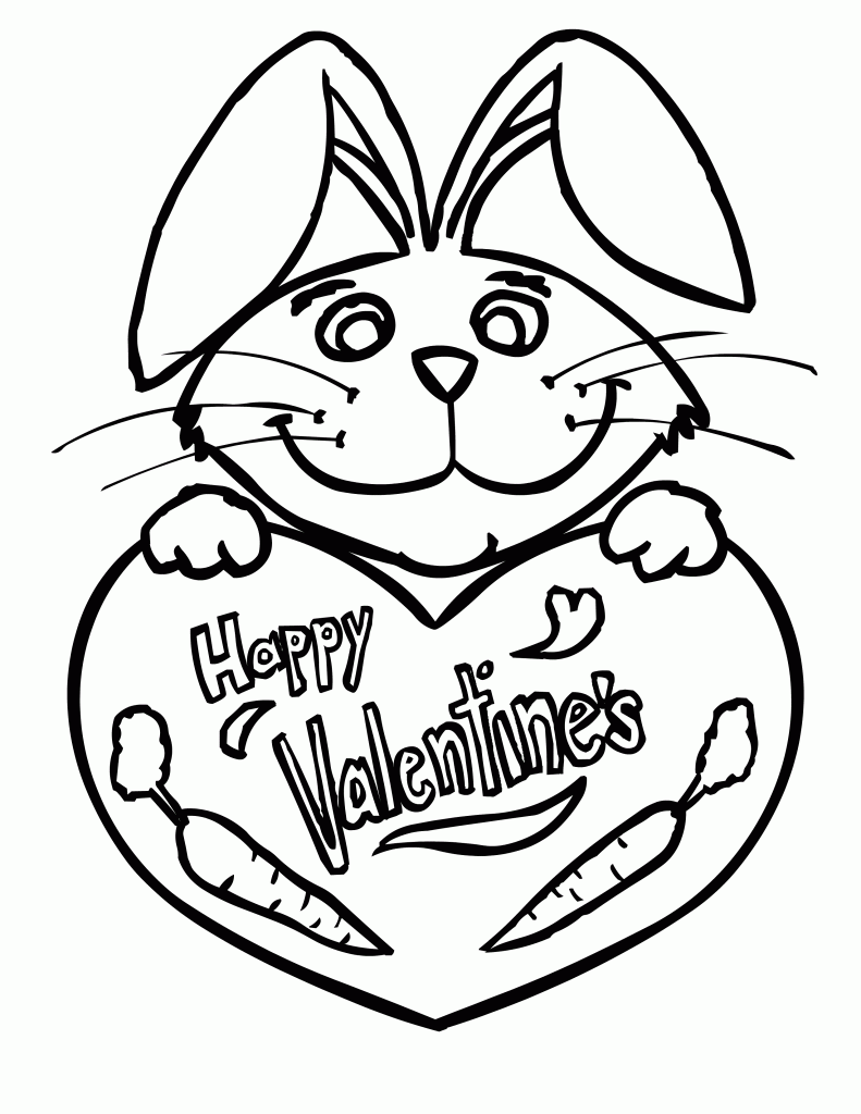 60 Printable Valentine Day Coloring 5