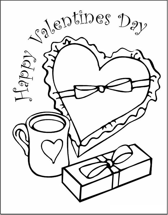 60 Printable Valentine Day Coloring 54