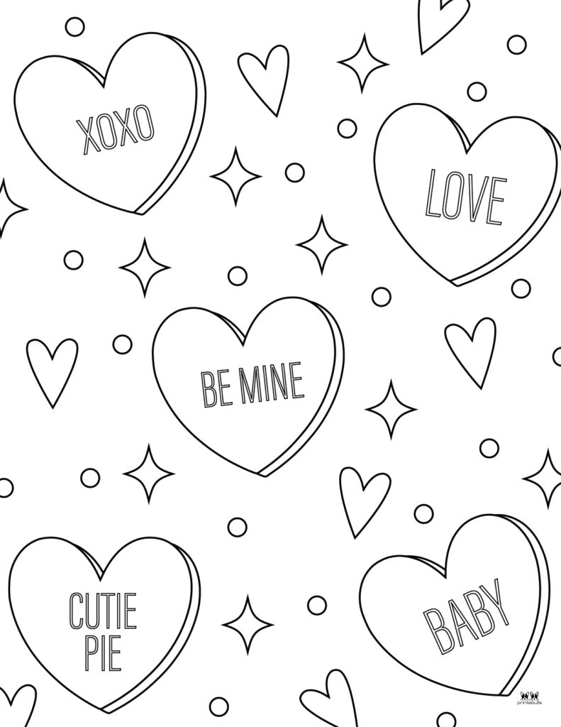 60 Printable Valentine Day Coloring 59