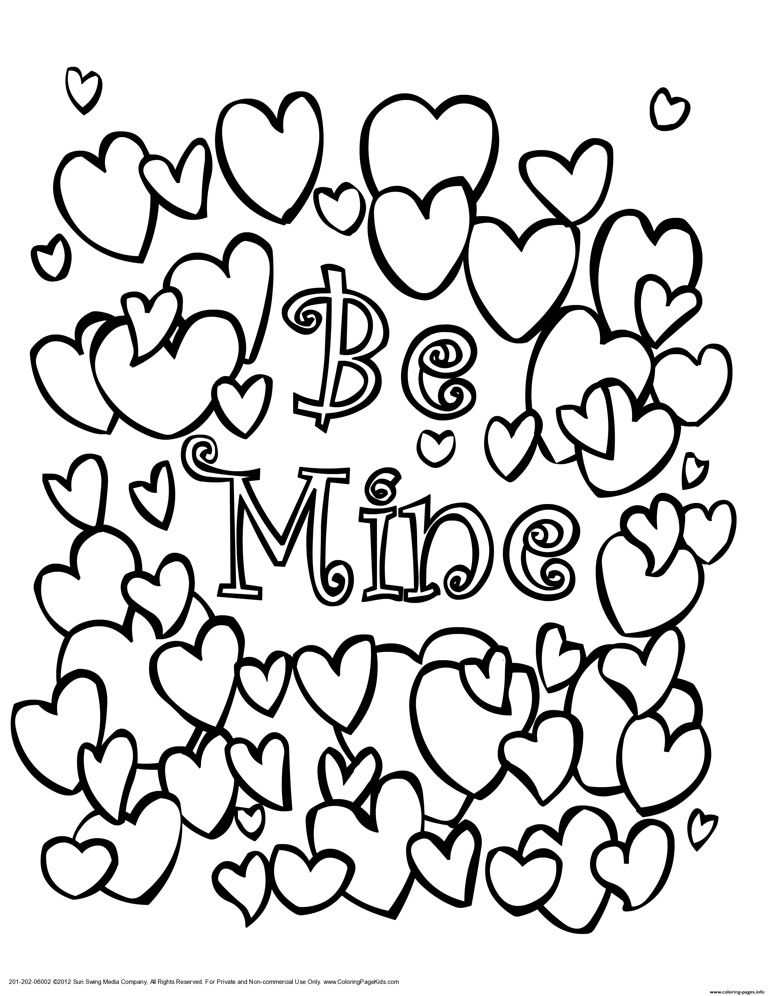 60 Printable Valentine Day Coloring 61