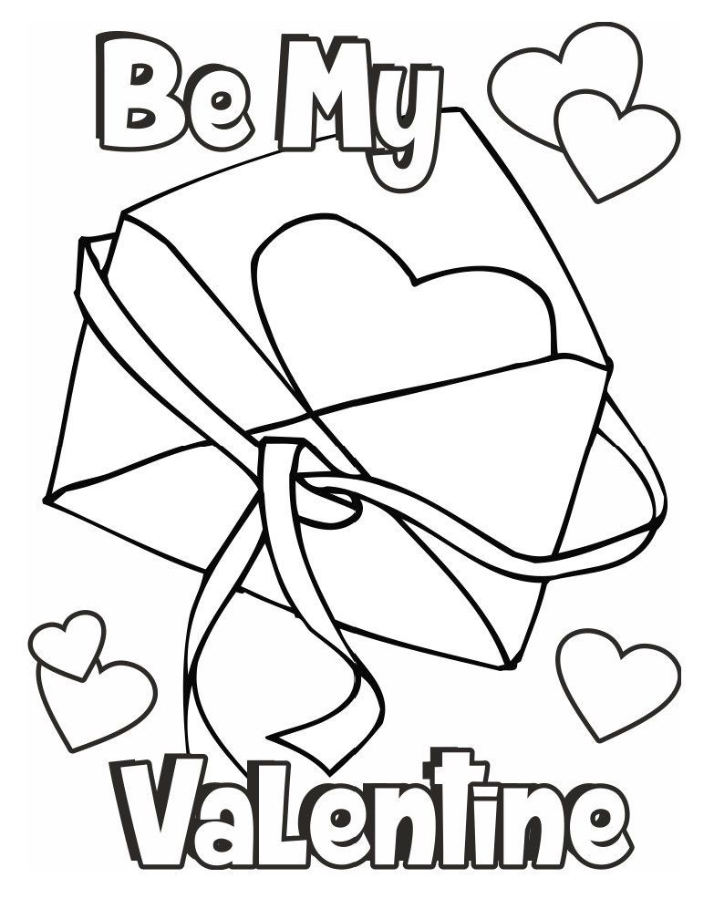 60 Printable Valentine Day Coloring 7