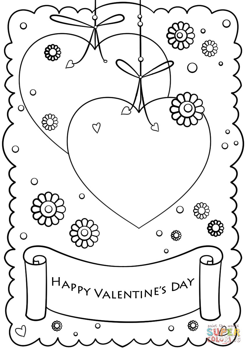 60 Printable Valentine Day Coloring 9