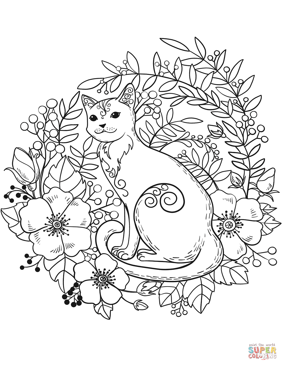 Get 85 Cat Pictures Coloring Pages Ideas 18